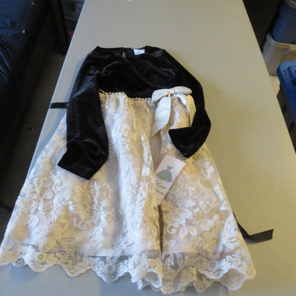 Black & Gold Rare Editions Dress Size 14